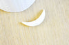 Lune corne blanche naturelle, septum, fourniture oreille percée, pendentif lune, corne naturelle, création bijoux, largeur 8mm,G3129