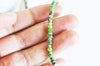 Perle abacus jade vert rose,perle jade pierre naturelle à facette,4x2mm,fil 137 perles G4637