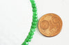 Perle rondelle jade vert,perle jade,pierre naturelle,jade naturel,perle pierre,perle facette,jade,4x3mm,fil 115 perles G4638