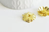 Pendentif fleur, Pendentif laiton brut, bijou laiton,fleur laiton bijoux,pendentif laiton brut,lot de 2,20mm G4555