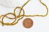 Perles toupies cristal doré irisé, perles bijoux, perle cristal,Perle verre facette,création bijoux, fil de 180,3x2mm G4686