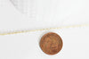 Chaine laiton doré maille coeur,chaine collier,création bijoux,chaine large,1.8x2.4mm,vendue au mètre G4542