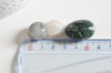 Pierre agate mousse naturelle roulée, galet agate mousse, pierre semi-precieuse, création bijoux, les 20 grammes G5193