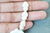 perle porcelaine blanche coeur irisé, fournitures créatives, perle céramique, fabrication bijoux, céramique blanche, Lot de 25, 16mm,G3309