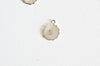 Pendentif médaille ronde signe astrologique laiton argenté, un pendentif doré astrologique création bijoux,14mm, l'unité,G3462