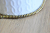 perle ronde hématite dorée, une fourniture pour fabrication de bijou pierre, le fil de 194 perles,4x2mm G3860