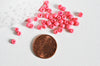 grosses perles rocaille rose clair,perles rocaille rose opaque, création bijoux,perles verre, lot 10g, diamètre 4mm G5392