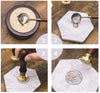Sceau en metal hirondelle cire à cacheter,pour création de sceaux personnalisés pour invitation de mariage DIY,25mm l'unité G4955