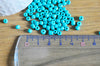 grosse perles de rocaille turquoise, perles rocaille, perlage,perles verre, rocaille bleu,fabrication bijoux,10grammes,4mm G3812