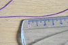 Fil violet, fournitures créatives, fil à broder, fil couture, scrapbooking, fil violet, fil nylon violet, 0.8mm, lot de 10 mètres-G1794