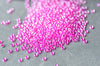 Perles rocailles miyuki rose transparent, Perle rocaille japonaise Carnation Pink Lined Crystal, rocaille perlage,15/0, 1.5mm, les 10g G5399