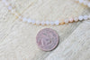 Perles jade rose pâle,perles rondes, jade rose, création bijoux pierre naturelle,jade naturel,pierre naturelle, fil de 80 perles, 4mm G3858