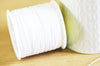 Cordon polyester blanc, fabrication bijoux, création bijoux,fourniture créative, scrapbooking, 0.7mm, 5 mètres G6729