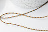Cordon nylon métallique multicolore, fabrication bijoux bijoux,scrapbooking, largeur 1mm, longueur 1 mètre G4183