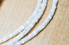 perle nacre blanche naturelle heishi,tube coquillage ivoire,perle coquillage,création bijoux,2x4mm, le fil de 185 perles G4773