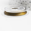 Fil nylon métallique acier doré foncé 0.38mm ,Fabrication bijoux, fil bijoux, fil gainé métal, creation bijoux, bobine de 10mètres G4445-Gingerlily Perles