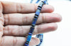 Perle lapis lazulis tube,perle tube heishi, création bijou pierre naturelle,perles lapis,perles pierre, fil de 30,6-9mm G4479
