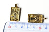 Pendentif carte la tempérance XIV en laiton zircon,Arcane majeur, Pendentif doré carte de tarot divinatoire,30mm, l'unité G4394