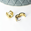 Créoles large acier doré 18k, bijoux doré, oreille percée,cadeau anniversaire femme,17.5mm, la paire G4260-Gingerlily Perles