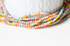 Perle abacus cristal multicolore opaque, perles bijoux, perle abacus, perle cristal,Perles verre ,3x2.5mm, le fil de 190 perles G4423