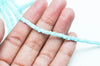 perle nacre naturelle heishi bleu turquoise pastel,tube coquillage coloré,perle coquillage,création bijoux,2x4mm, le fil de 185 perles G4771