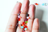 Perles cristal goutte MULTICOLORE, cristal tchèque, perles goutte, perle création bijoux,6.5x4.5mm,lot de 50, G4187