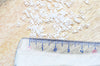 perles rocaille verre rectangle blanc opaque, perle carré création bracelet, perle tila, 2mm,2 trous, Les 50 (1.2Gr) G4600