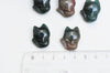 Pendentif renard agate indienne naturelle pour création de bijou en pierre, pendentif pierre ,23mm,l'unité G4573