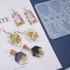 Moule pour fabrication boucles créoles résine, un moule en silicone pour réaliser des bijoux avec inclusion en résine, l'unité G4578