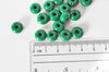 Perle rondelle donut verre opaque vert foncé,des perles reondelles verre pour vos créations de bijoux et bracelet,3-5x9mm, lot de 20 G4595