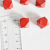 Perle bois rouge hexagonale,fournitures créatives, perles bois,création bijoux,perle hexagone,Perles géométriques,11mm, lot de 5-G6055