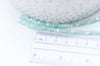 perle nacre naturelle heishi bleu turquoise pastel,tube coquillage coloré,perle coquillage,création bijoux,3x4mm, le fil de 70 perles G4774