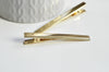 Support barrette pince métal doré sans plateau,fournitures coiffurepince crocodile,accessoires cheveux, lot de 2, 60mm,G3314