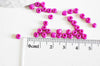 grosses perles rocaille rose nacré,perles rocaille, rose opaque, création bijoux,perles verre, lot 10g, diamètre 4mm -G190