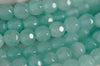 Perle jade vert turquoise,perle jade,pierre naturelle,jade naturel,perle pierre,perle facette,jade,4mm,fil de 90 perles-G668