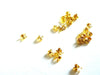 connecteurs dorés avec trou 3mm, apprêts dorés,cache-noeud, chaine boule, fabrication bijoux, apprêt chaine boule 1.5mm, 1 GR G2083-Gingerlily Perles