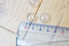Bulle verrepour créations pendentif, médaillon transparent, création sautoir, pendentif vitrine,14mm, lot de 2 G5369