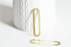 Pendentif laiton doré ovale allongé , breloques laiton brutsans nickel pour creation pendentif bijoux géométrique,46mm, lot de 2 G4683