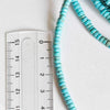 Perle rondelle howlite turquoise, howlite naturelle,perle turquoise,perle pierre,création bijoux,4mm,fil de 162 perles-G1039