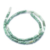 perles tube jade Qinghai vert, création bijoux perle pierre naturelle,13mm, le fil de 28 perles G4017