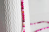 Perle agate rose, fourniture créative, perle agate,pierre naturelle,agate naturelle,perle pierre,perle facette,4mm,fil de 90 perles-G493