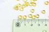 anneaux ronds dorés, anneaux ouverts, fournitures dorées,création bijoux,anneaux dorés,apprêt doré, lot de 100, 5mm,G3401-Gingerlily Perles