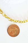 Chaine doré maille forçat texturée aluminium doré pâle,chaine collier,création bijoux,chaine martelée,7mm,vendue au mètre,G2827