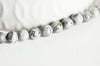 Perles jaspe picasso gris,perles rondes, jaspe gris,pierre naturelle,perles jade,perles pierre,le fil de 65 perles,6mm- G540
