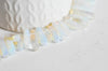 Perle ovale opalite,pierre précieuse, Bijoux pierre,opalite,perle pierre opaline,pierre roulée,pierre synthèse,13-22mm,le fil-G1476