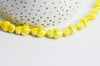 perle porcelaine jaune coeur irisé, fournitures créatives, perle céramique, fabrication bijoux, céramique blanche, Lot de 20, 16mm G3535