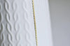 Chaine dorée forçat 16K 2.5microns,chaine collier, création bijoux,chaine doree,1.8mm, chaine complète avec fermoir,45cm, l'unité,G1452
