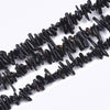perles en bambou de mer naturel teinté noir,perles imitation corail pour fabrication bijoux,perle coquillage,fil 38cm,G3174