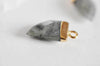 Pendentif corne labradorite, fournitures créatives,pendentif bijoux, pendentif pierre,labradorite naturelle,pendentif pierre ,21mm-G555