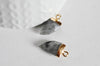 Pendentif corne labradorite, fournitures créatives,pendentif bijoux, pendentif pierre,labradorite naturelle,pendentif pierre ,21mm-G555